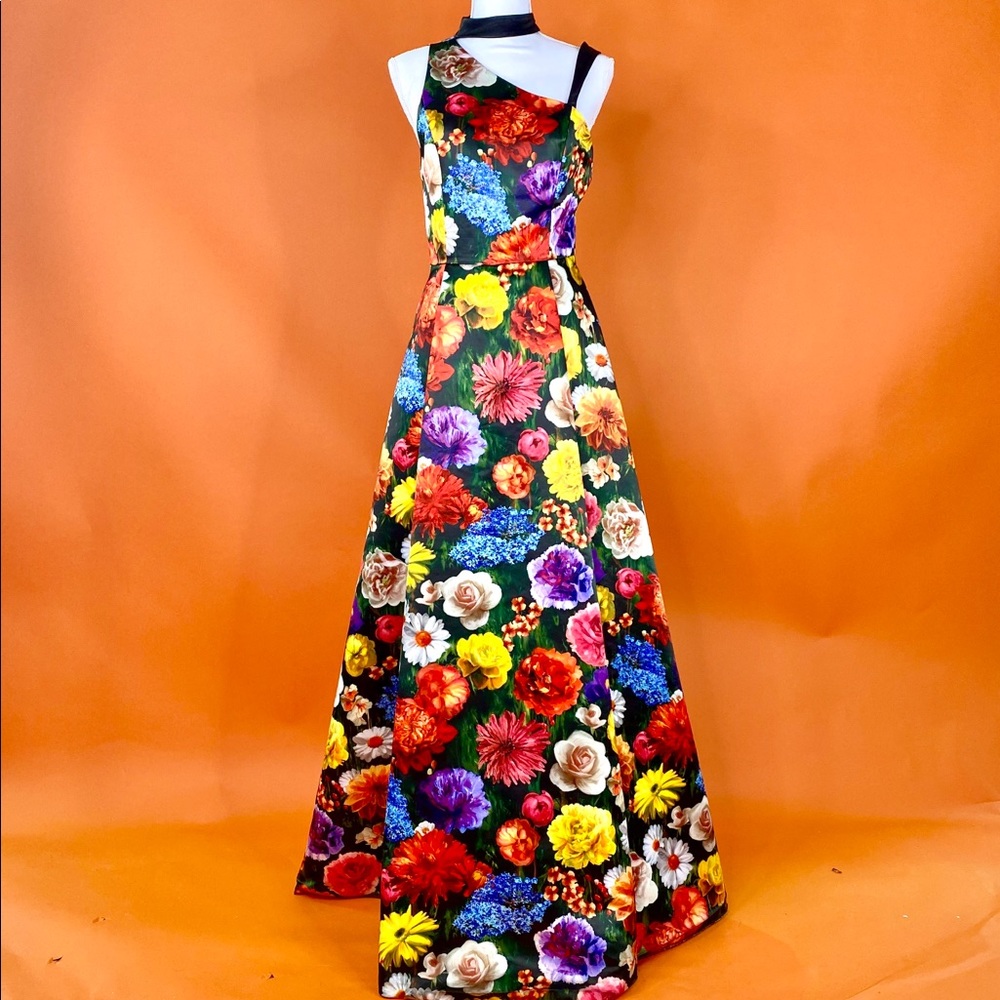 Alice & Olivia Floral Evening Dress